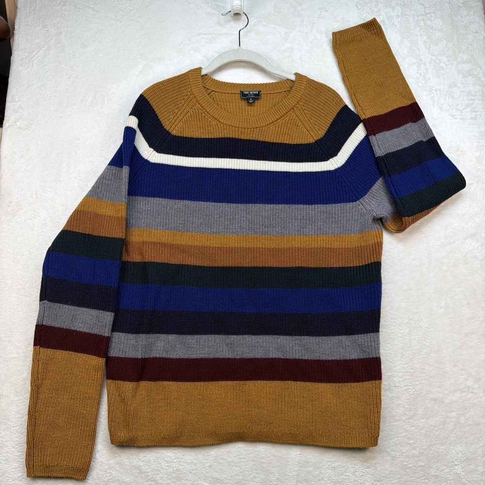 Todd Snyder Merino wool Men's Striped Sweater Large
